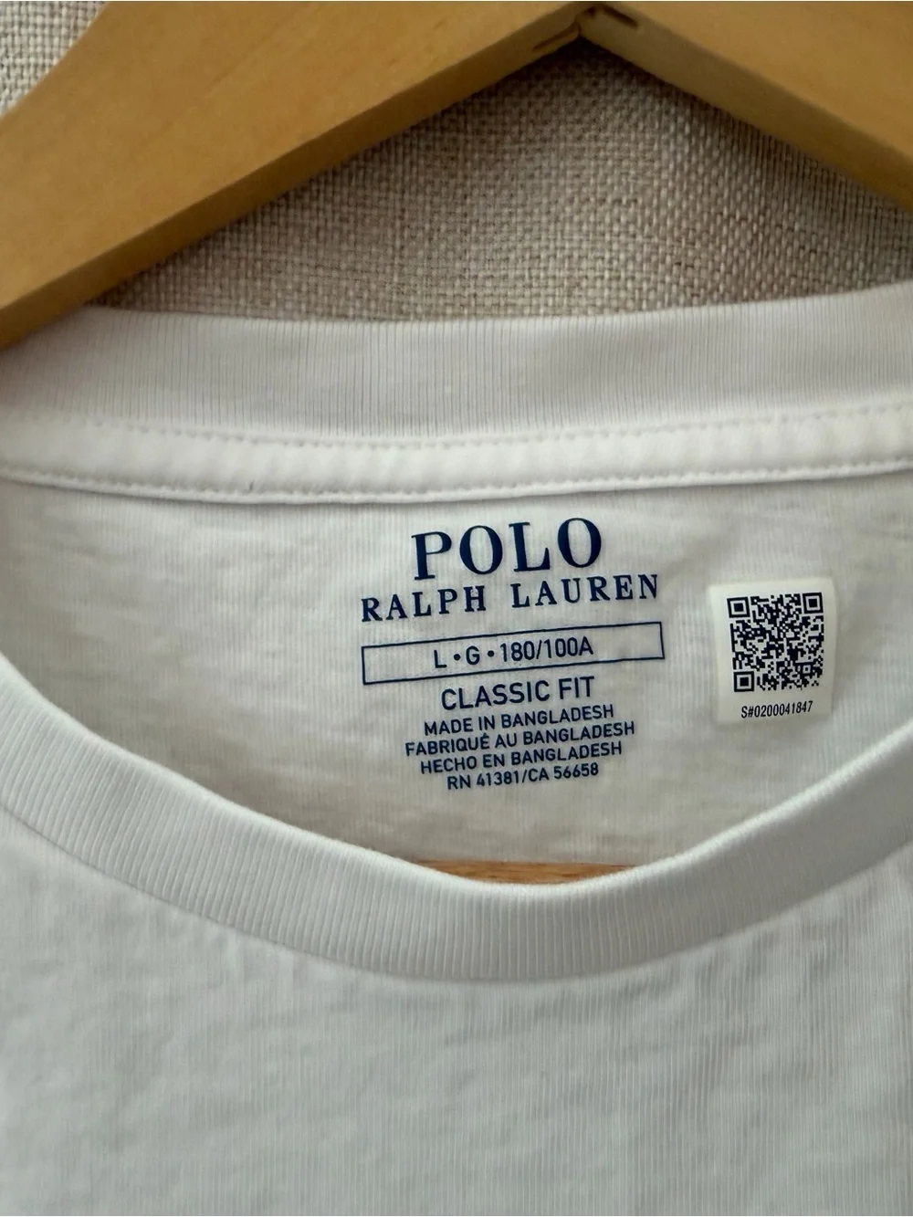 Polo Ralph Lauren soft white